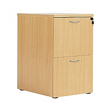 Nova Oak 2 drawer filing cabinet, with two keys