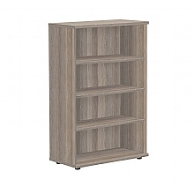Grey Oak Premium Bookcase, 1200mm high