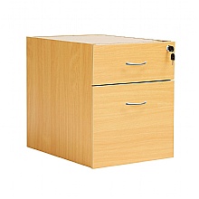 Nova Oak Fixed Pedestal, 2 Drawers