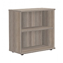 Grey Oak Premium Bookcase, 800mm high