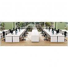 Call centre with Panel end desks