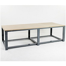 Height Adj. Workbench with Top Shelf