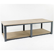 Height Adj. Workbench with Top & Base Shelf