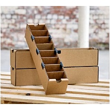 Cardboard Storage Bins Shelf Bins with 8 Compartments, 110 W