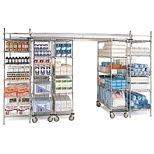 Top-Track Shelving System, High-Density Mobile Storage