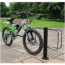Floor Mounted Bike Rack, Single or Double-Sided, 1 or 2 Bike Capacity