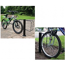 Floor Mounted Bike Rack, Single or Double-Sided, 1 or 2 Bike