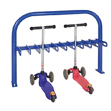 Scooter Rack, Single or Double-Sided, Powder-Coated Steel