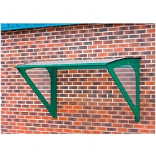 Small Wall-Mounted Smoking Shelter, Compact, UV-Protect, Express Delivery