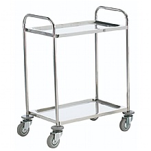 Stainless Steel Shelf Trolley, 100kg, 2 Shelves, Hygien