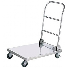 Folding Stainless Steel Trolley, 100kg, Braked Castors, 5-Year Guarantee