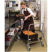 Stainless Steel Platform Truck, 100kg, 1 or 2 Shelves, Heavy Duty Design