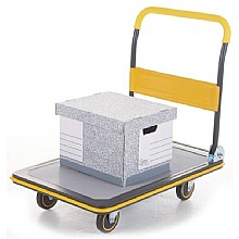 Deluxe Folding Trolley, 300kg, PVC Base, Smooth Castors
