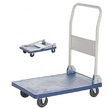 Folding Plastic Platform Trolley, 120kg, Hygienic & Lightweight