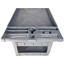 Tool Trolley pull/push integrated Handle