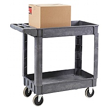 Tool Trolleys 225kg with 2 Heavy-Duty Plastic Shelves