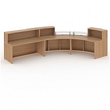 Denver Extra Large Curved Reception Desk inside