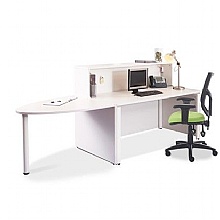 Reception Desk with D End Desk Return