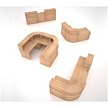 Reception Desk Modular Base Unit Configerations