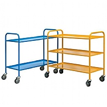 Shelf Trolley Economy 2 or 3 Tier Heavy-Duty Steel Design