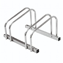 Compact Bike Storage, Zinc-Plated Rack for 2 Bikes