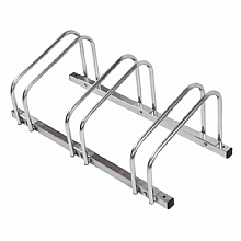 Compact Bike Storage, Zinc-Plated Rack for 3 Bikes