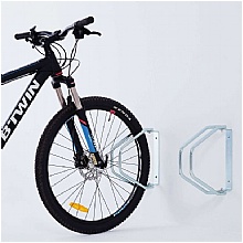 Wall Mounted Bike Rack - 180 Degree Swivel Steel Single Rack