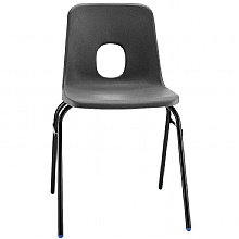 Dark grey poly chair