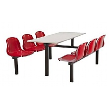 Canteen Seating Units, Fast Delivery 6 Seater Unit