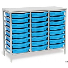 School Tray Storage Units  Static  24 Trays  UK Made