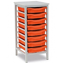 Tray Storage Units  Static Metal Frame  8 Trays  UK Made