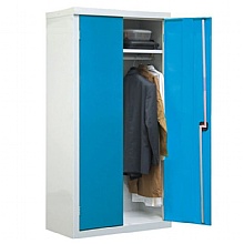 Steel Wardrobe Cupboard, Shelf & Hanging Rail Storage