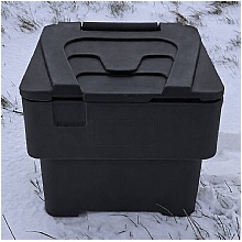Grit Bin Black Stackable 60 Litres