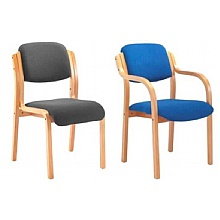 Renoir Wooden Frame Chair With or Without Arms