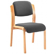 Reception Meeting Chairs Charcoa Fab, Stackable without Arms