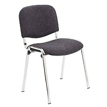 Premium Club Fabric Chair with Chrome Frame