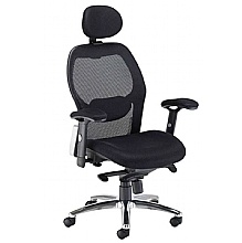 Vision Mesh Office Chair with Lumbar Support & Chrome Base