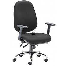 Ergonomic Office Charcoal Chair with Lumbar Pump