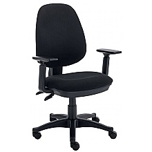 Versi 2-Lever Operator Chair Black with adjustable arms