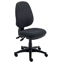 Versi 2-Lever Charcoal Operator Chair, Cushioned Seat & Back