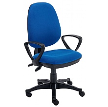 Versi 2-Lever Operator Chair Blue with fixed arms