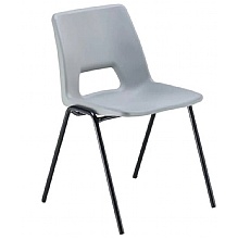 Economy Polypropylene Chair with Black Frame & Skid Feet