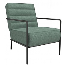 Jade Green Reception Chair with Padded Seat & Steel Frame