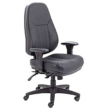 Panther Executive Leather Chair with Ratchet Back & 2D Arms