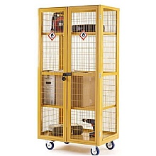 900mm wide Hazardous Trolley with doors