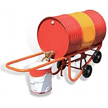 Mobile Drum Truck in dispensing position