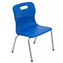 Titan 4-Leg Ergonomic Classroom Chairs, Blue