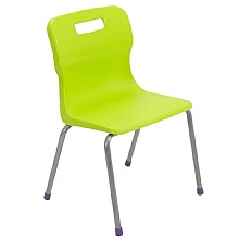 Titan 4-Leg Ergonomic Classroom Chairs, Lime