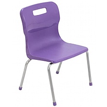 Titan 4-Leg Ergonomic Classroom Chairs, Purple