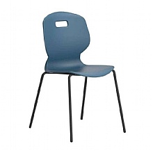 ARC 4 Leg Steel Blue Ergonomic Classroom Chairs